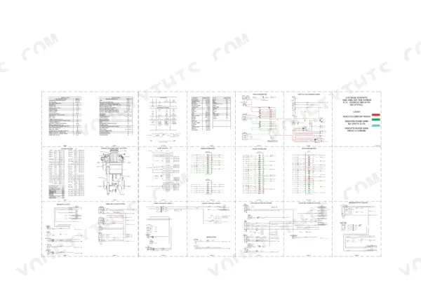 Case IH 5088, 6088, 7088 electrical schematic index, symbols, and wiring diagrams for power, grounds, and controls.