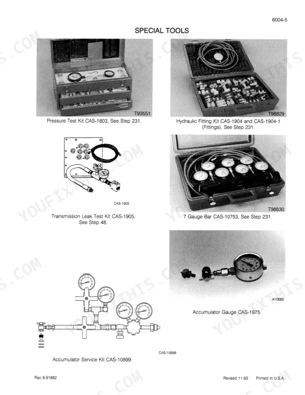 Case IH 7110 service manual - Special Tools
