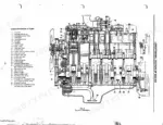 Case IH 856 XL, D-155, D-179, D-206, D-239, D-246, D-268, D-310, D-358, DT-239, DT-358, DT402 longitudinal engine section diagram.