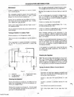 Case IH 856 XL, D-155...DT402 DC generator and regulator maintenance, testing procedures, and wiring diagram.