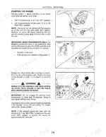 case-ih-dx48-dx55-tractor-operator-manual-87544706-operations-31.webp Case IH DX48, DX55 Tractor engine starting procedure, key switch, PTO lever, shuttle lever, and inching pedal diagrams.