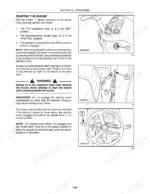 case-ih-dx48-dx55-tractors-operator-manual-87300478-operations-31.webp Case IH DX48, DX55 engine starting procedure, key switch, PTO lever, and shuttle lever operation diagrams.