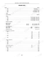 case-ih-farmall-to-tractors-tractors-operator-manual-84131301-specs-241.webp Case IH Farmall 65C, 75C, 85C, 95C Tractors engine data specifications table including bore, stroke, and power output.