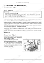 case-ih-jx55t-jx75t-tractor-operator-manual-48063711-controls-21.webp Case IH JX55T, JX75T operator manual page showing controls, instruments, and operator seat suspension adjustment diagram.