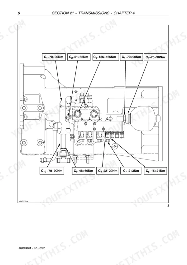 Case IH JXU75 service manual - Section 21 -- Transmissions -- Chapter 4
