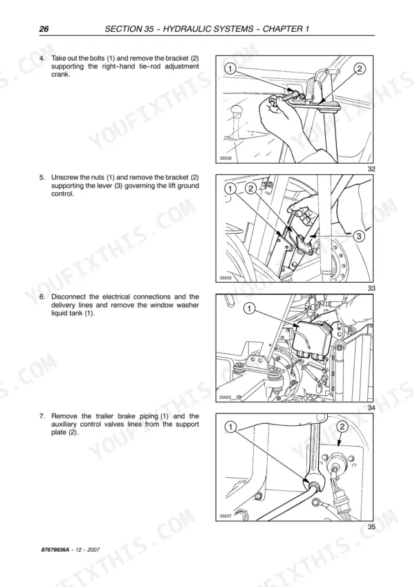 Case IH JXU75 service manual - Section 35 -- Hydraulic Systems -- Chapter 1