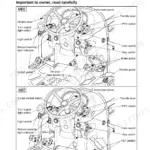 Case IH MAXXFARM35 instrument panel and front controls diagram for MEC and HST tractor models showing pedals and switches.