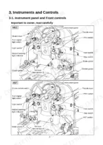case-ih-maxxfarm35-tractor-operator-manual-52105403-controls-31.webp Case IH MAXXFARM35 instrument panel and front controls diagram for MEC and HST tractor models showing pedals and switches.