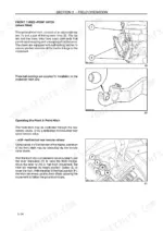 case-ih-maxxum-to-x-line-tractors-operator-manual-82999345-attachments-169.webp Case IH MAXXUM 100-140 X-LINE front three-point hitch operation, linkage diagrams, and remote valve control lever positions.
