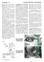 Case International 1190-1690 manual: wheel hub bearing preload, planetary gear, and axle housing service procedures and diagrams.