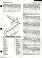 Case/international 1896, 2096 exploded view of limited slip differential and bevel drive gears with parts list.
