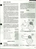 Case/international 1896, 2096 starter motor testing procedures, magnetic switch wiring diagrams, and torque specifications.