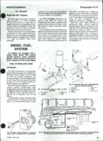 Case/international 2090-2594 service manual: oil cooler, diesel fuel system, filter diagrams, and fuel flow schematic.