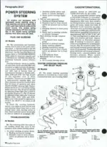 Case/international 2090, 2290, 2390, 2590, 2094, 2294, 2394, 2594 power steering troubleshooting and hydraulic filter diagrams