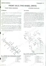 Case/international 5120, 5130, 5140 service manual: front axle wheel bearing and steering knuckle removal procedures.
