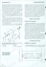 Case/international 5120, 5130, 5140 front drive shaft overhaul, torque specs, and tie rod toe-in adjustment procedures.