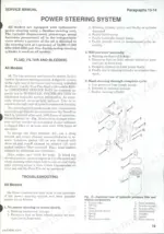 Case/international 5120, 5130, 5140 power steering troubleshooting, fluid maintenance, and hydraulic filter exploded view.