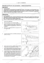 case-sr130-to-tv380-skid-steer-loaders-compact-track-loaders-operator-manual-procedures-56.webp Case SR130-TV380 mechanical lift arm lock procedure for radial lift machines with safety diagrams and instructions.