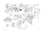 case-steyr-cs110-to-9145a-tractors-service-manual-sva-7-96890-exploded-view-251.webp Case Steyr CS110-9145a, WD 320-634 exploded view of front axle assembly, steering cylinder, and differential components.