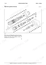 case-wx210-wx240-hydraulic-excavator-service-manual-9-91270-exploded-view-589.webp Case WX210, WX240 exploded view diagram of the rigid axle gearbox housing components with numbered parts list.