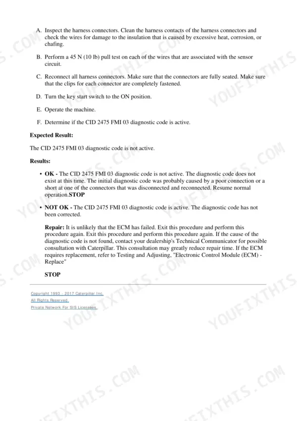 Caterpillar 277C repair manual - Electrical And Starting System, E. Operate the machine