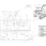 Caterpillar 315 315L full hydraulic schematic 104-9165 with 21-component legend