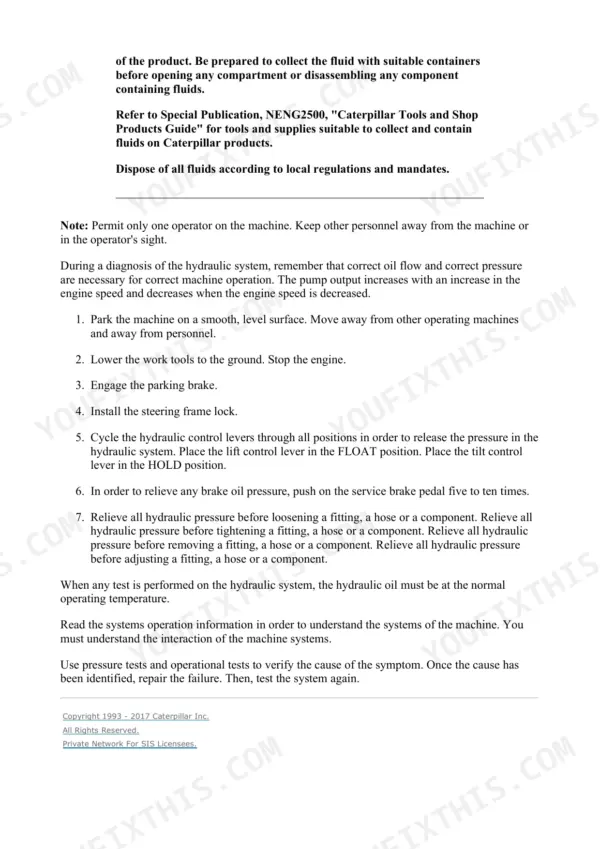 Caterpillar 924G repair manual