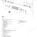 Claas JAGUAR 880-820 Forage Harvester exploded view diagram of the front corn-cracker roller assembly and parts list.