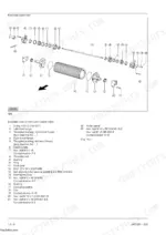 claas-jaguar-to-820-forage-harvester-repair-manual-jag-880-820-exploded-view-39.webp Claas JAGUAR 880-820 Forage Harvester exploded view diagram of the front corn-cracker roller assembly and parts list.