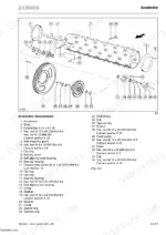 claas-lexion-to-405-combine-harvester-repair-manual-188-662-1-exploded-view-35.webp Claas Lexion 405 to 460 – 405 exploded view of accelerator assembly, shaft, bearings, and V-belt pulley components.
