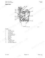 Cummins 24 Valve, 8.3 Liter Engine, 24 Valve, 8.3 Liter Engine front view diagram with numbered component list.