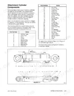 daewoo-330-iii-excavator-shop-manual-exploded-view-71.webp Daewoo 330-III attachment cylinder components exploded view diagram and parts list for boom, arm, and bucket cylinders.