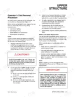 daewoo-330-iii-excavator-shop-manual-procedures-61.webp Daewoo 330-III operator cab removal procedure and window gasket replacement instructions for upper structure.