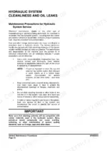 doosan-dx235lcr-hydraulic-excavator-shop-manual-950106-00081e-maintenance-94.webp Doosan DX235LCR hydraulic system cleanliness and oil leak maintenance precautions and service procedures.