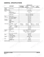 doosan-dx27z-track-excavator-shop-manual-k1028288e-specs-66.webp Doosan DX27Z, DX35Z general specifications table including engine, performance, hydraulic, and dimension data.