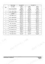 doosan-dx340lca-track-excavator-shop-manual-950106-00268e-specs-65.webp Doosan DX340LCA, DX300LCA working range specifications table showing digging reach, depth, and height dimensions.