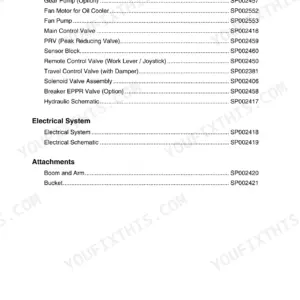 Doosan DX340LC-3, DX350LC-3 Shop Manual - Page 1
