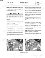 fiat-55-75-to-765c-tractor-workshop-manual-603-54-257-01-procedures-37.webp Fiat 55-75 to 765C master clutch removal and installation procedure, including splitter drive lever removal diagrams.