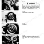 Fiat-hitachi FD 145 repair procedures for torque converter disassembly, hub removal, and connecting shaft flange maintenance.