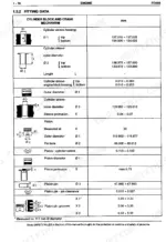 fiat-hitachi-fd-255-crawler-dozer-service-manual-604-02-214-clearances-206.webp Fiat-hitachi FD 255, D 255-1T engine cylinder block and crank mechanism fitting data table with component clearances.