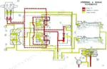 fiat-hitachi-fl-145-crawler-loader-operation-and-maintenance-instruction-manual-service-manual-604-00-516-73156192-hydraulic-297.webp FiatAllis FL145, FL 145 crawler loader steering and brake hydraulic schematic showing supply, application, and sump oil.