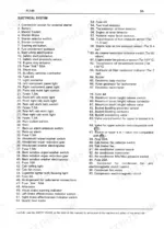 fiat-hitachi-fl-145-crawler-loader-operation-and-maintenance-instruction-manual-service-manual-604-00-516-73156192-wiring-65.webp FiatAllis FL145, FL 145 crawler loader electrical system component list, numbered 1-97 for wiring identification.