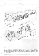 fiat-hitachi-fr220-2-wheel-loader-operation-and-service-manual-604-00-820-604-02-209-exploded-view-175.webp FiatAllis FR220.2, Wheel Loader exploded view diagram of turbocharger components with numbered parts list.