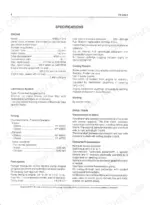 fiat-hitachi-fr220-2-wheel-loader-operation-and-service-manual-604-00-820-604-02-209-specs-15.webp FiatAllis FR220.2, Wheel Loader specifications page covering engine, cooling, lubrication, timing, fuel, and drive train.