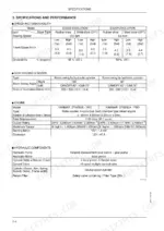 fiat-kobelco-e30sr-to-evolution-excavator-workshop-manual-604-13-250-00-specs-22.webp Fiat Kobelco E30SR EVOLUTION, E35SR EVOLUTION, TNE engine: Speed, digging, engine, and hydraulic component specifications table.
