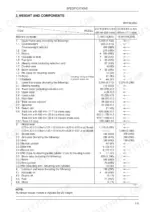 fiat-kobelco-e70sr-evolution-excavator-workshop-manual-604-13-252-00-specs-19.webp Fiat Kobelco E70SR EVOLUTION weight and component specifications table listing machine parts and weights in kg and lbs.
