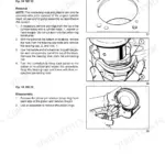 Fiat Kobelco SL65B engine service manual: piston, rod, and bearing removal and disassembly procedures with diagrams.