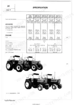 fiat-trattori-115-90-to-turbo-tractor-workshop-manual-603-54-252-00-specs-13.webp Fiat 115-90, 130-90 Turbo, 140-90 Turbo, 160-90 Turbo, 180-90 Turbo specification table for engine weights, types, and dimensions.