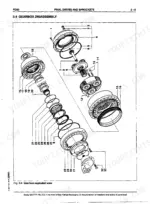 fiatallis-fd80-crawler-dozer-operation-and-maintenance-instruction-manual-604-03-394-00-exploded-view-268.webp Fiatallis FD80, Crawler Dozer: Exploded view diagram of final drive gearbox disassembly with numbered components.