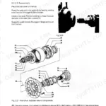 FiatAllis FR120/FR120.2 Wheel Loader axle final drive reassembly procedure and exploded view component diagram.